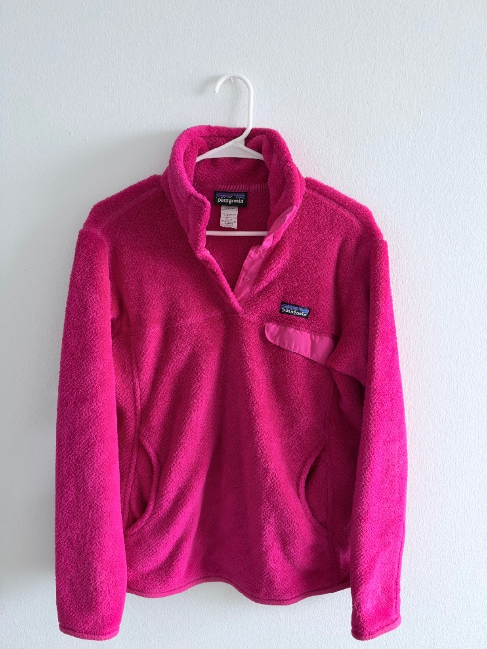 Patagonia Pink Snap-T Fleece Pullover